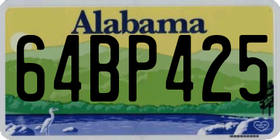 AL license plate 64BP425