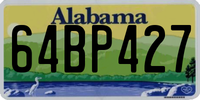 AL license plate 64BP427