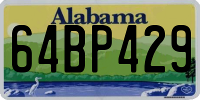 AL license plate 64BP429
