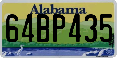 AL license plate 64BP435