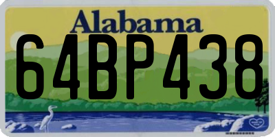 AL license plate 64BP438