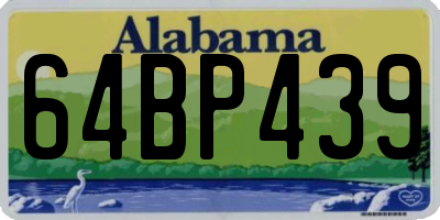 AL license plate 64BP439