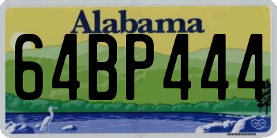 AL license plate 64BP444