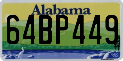AL license plate 64BP449