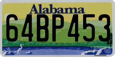AL license plate 64BP453
