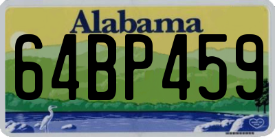 AL license plate 64BP459