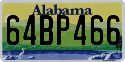 AL license plate 64BP466