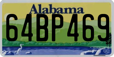 AL license plate 64BP469