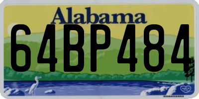 AL license plate 64BP484
