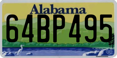 AL license plate 64BP495