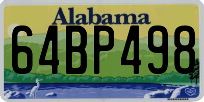 AL license plate 64BP498