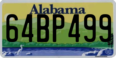 AL license plate 64BP499