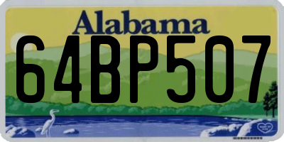 AL license plate 64BP507