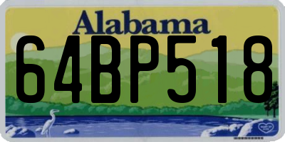 AL license plate 64BP518