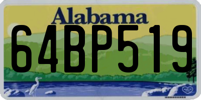 AL license plate 64BP519