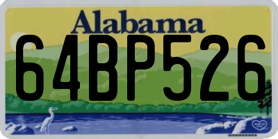 AL license plate 64BP526