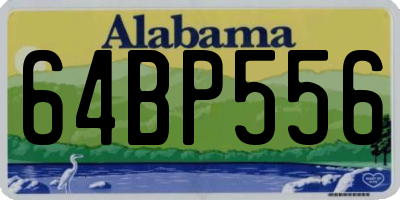 AL license plate 64BP556