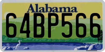 AL license plate 64BP566