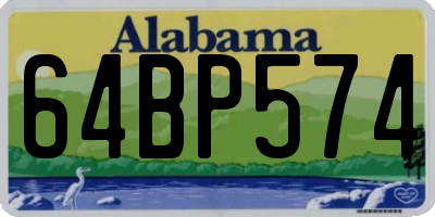 AL license plate 64BP574