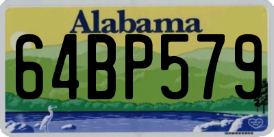 AL license plate 64BP579