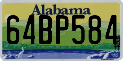 AL license plate 64BP584