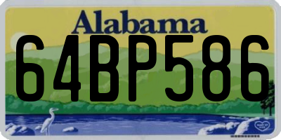 AL license plate 64BP586