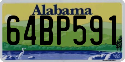 AL license plate 64BP591
