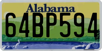 AL license plate 64BP594