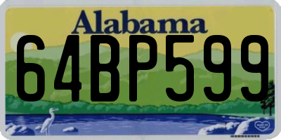 AL license plate 64BP599