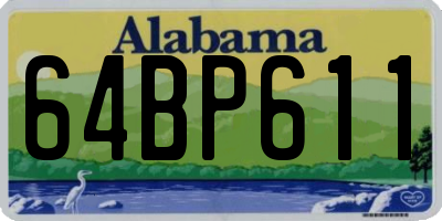 AL license plate 64BP611