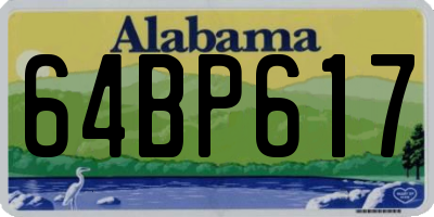 AL license plate 64BP617