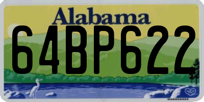 AL license plate 64BP622