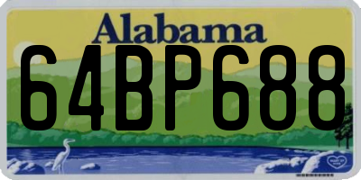 AL license plate 64BP688