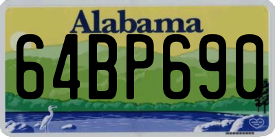 AL license plate 64BP690