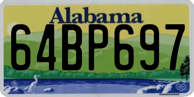 AL license plate 64BP697
