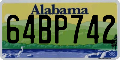 AL license plate 64BP742