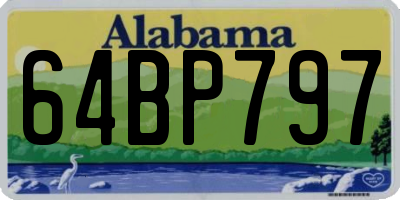 AL license plate 64BP797