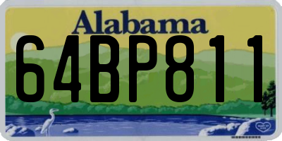 AL license plate 64BP811