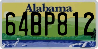 AL license plate 64BP812