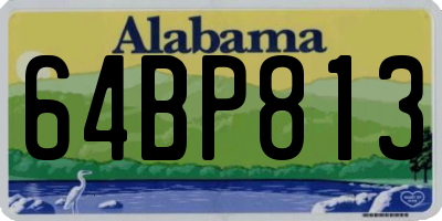 AL license plate 64BP813