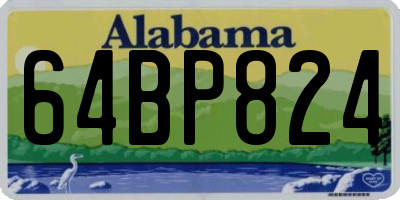 AL license plate 64BP824