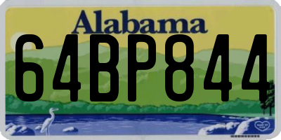AL license plate 64BP844
