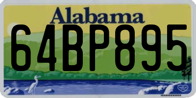 AL license plate 64BP895