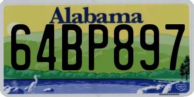 AL license plate 64BP897
