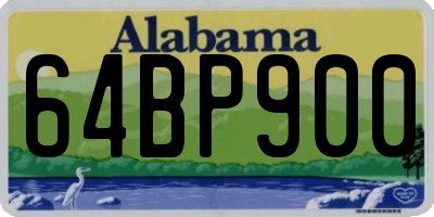 AL license plate 64BP900