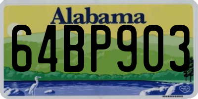 AL license plate 64BP903