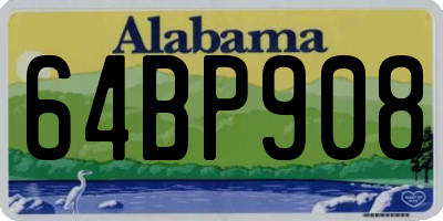 AL license plate 64BP908