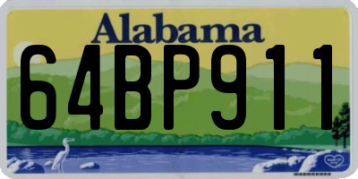 AL license plate 64BP911
