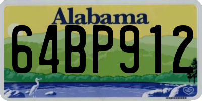 AL license plate 64BP912