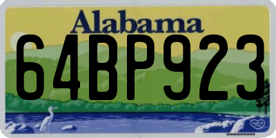 AL license plate 64BP923